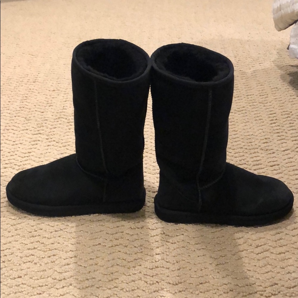 Black warm boots